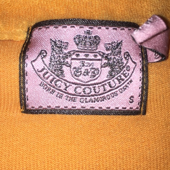 Juicy Couture Size S Orange Zip Up - Picture 4 of 4